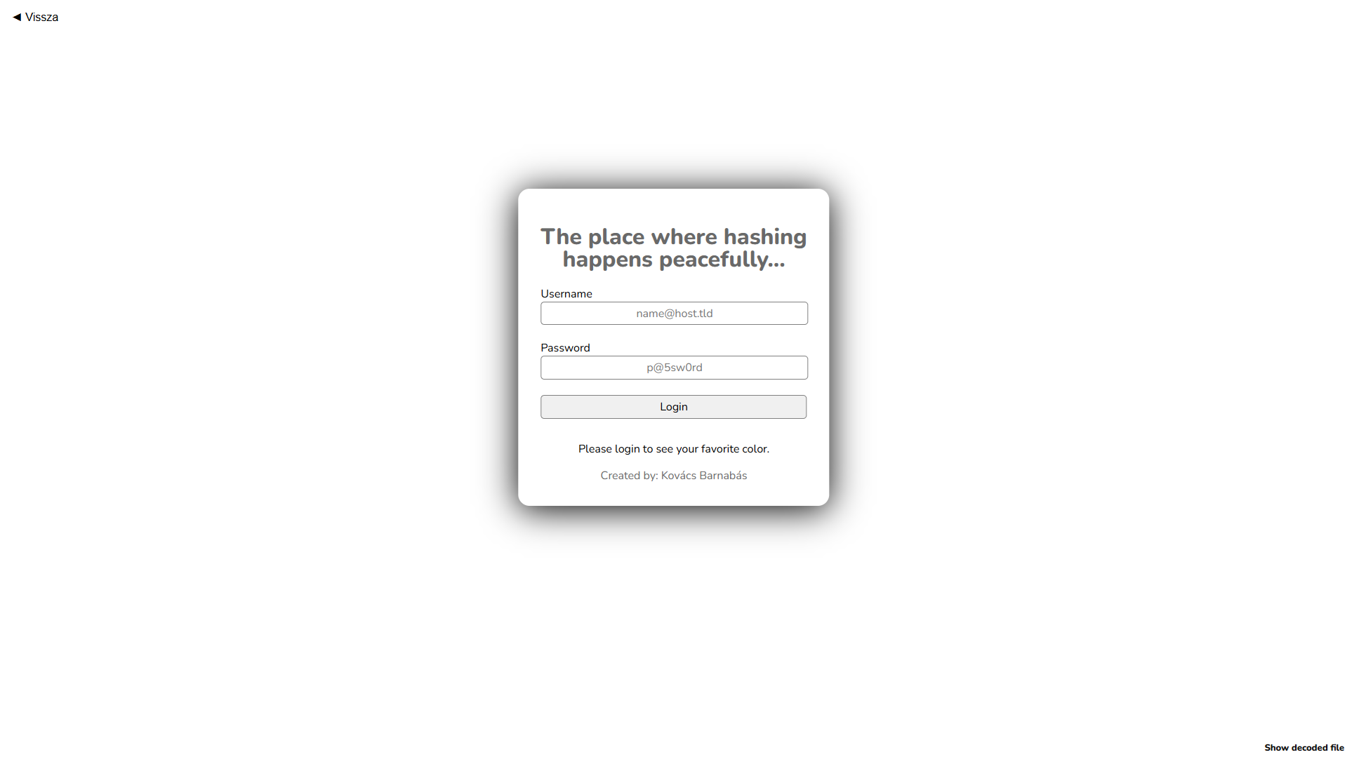 Secret colors' banner.